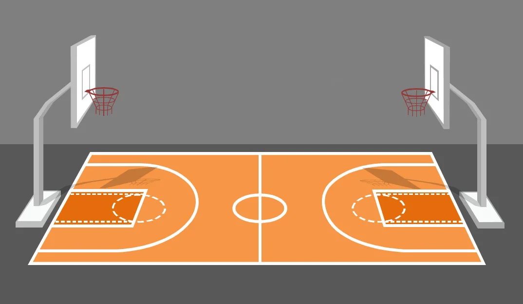 Баскетбольний майданчик – стандарти розмітки