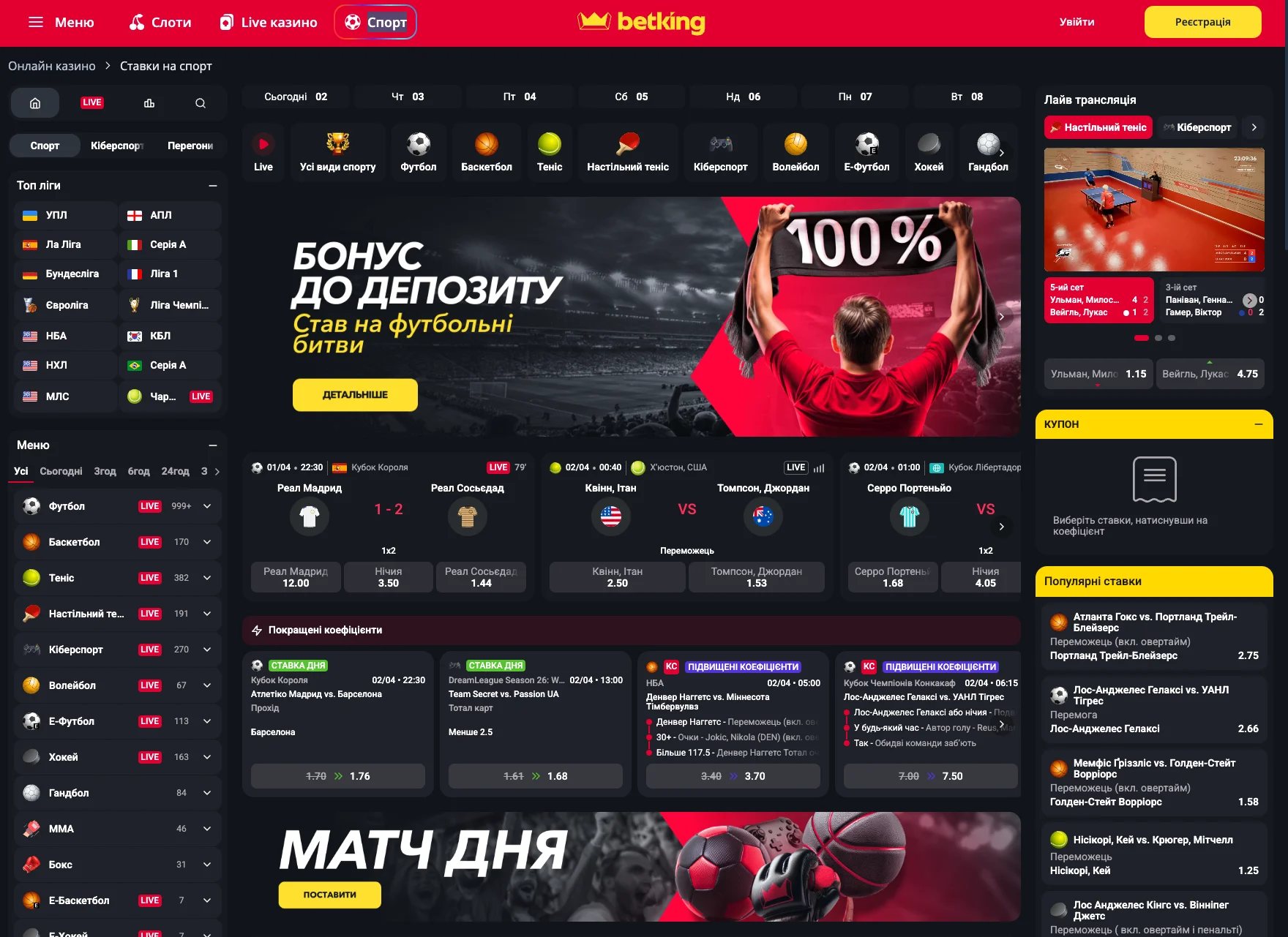 ставки в бк беткинг